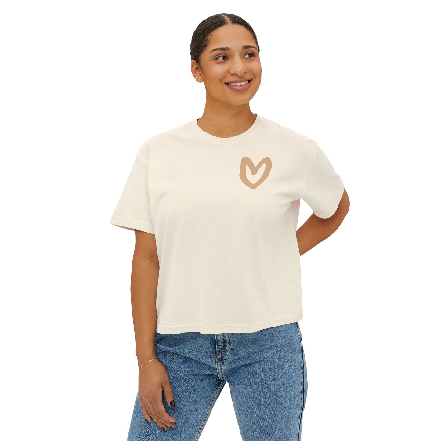 Carrie Song Art Signature Heart Boxy Tee