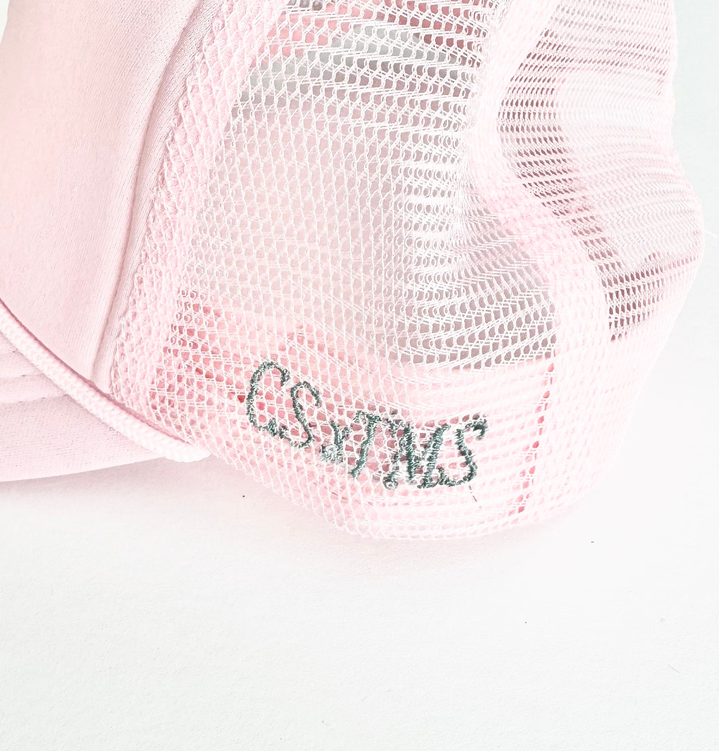 Carrie Song X TMS Heart Trucker Hat - Pink / GreyGreen